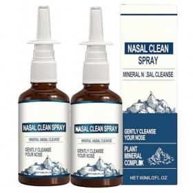 Spray nasal à liode – Brume de nettoyage et de soin nasal quotidien avec iode et acide fulvique, brume fine non médicamenteu ...