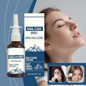 Spray nasal à liode – Brume de nettoyage et de soin nasal quotidien avec iode et acide fulvique, brume fine non médicamenteu ...