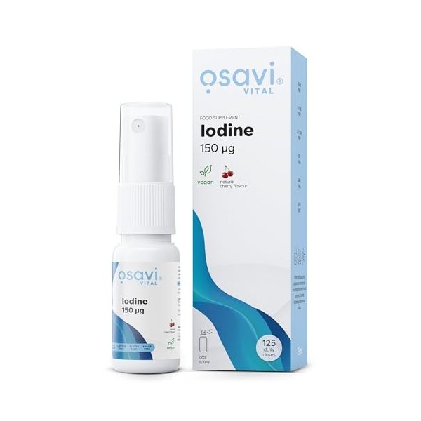 Iodine Oral Spray, 150mcg Cherry - 25 ml.
