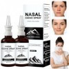 Spray nasal à liode, brume de nettoyage et de soin nasal quotidien avec iode et acide fulvique, brume fine non médicamenteus ...