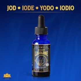 Lugoldine Gouttes d’Iode Activé 30 ml – Procédé Breveté US20090022816A1 , 100% VNR par dose journalière, Sans alcool ni glyc