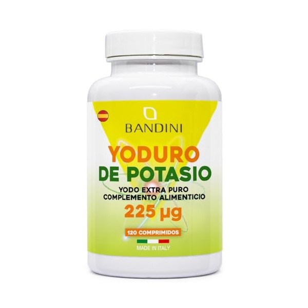 IODURE DE POTASSIUM - IODE EXTRA PUR - 225 mcg PAR COMPRIMÉ , Complément Alimentaire avec Iode KI, Haut Dosage, 100% Vegan, ...