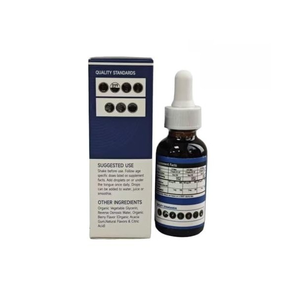 BPZAQXWSC Acide folique bio enfant : stabilise lhumeur et le comportement, sadapte à lalimentation quotidienne des enfants Iode