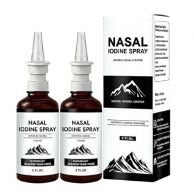 Spray nasal à liode avec acide fulvique pour lhomme, 100 % minéral naturel, nettoyage nasal pour lair sec, voyage et usage