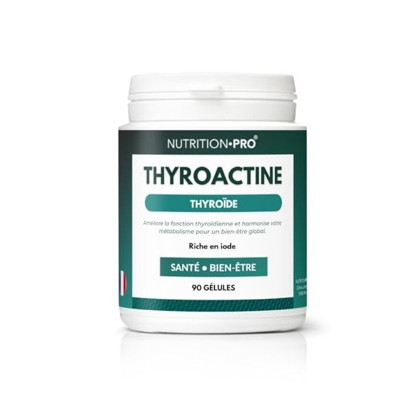 Thyroactine - | Bien-être thyroïdien | Soutien naturel de la fonction thyroïdienne | Énergie, métabolisme & équilibre hormona