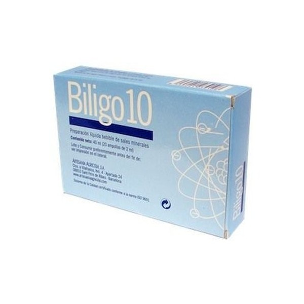 Biligo 10 iode 20 ampoules de 2 ml dartisanat agricole