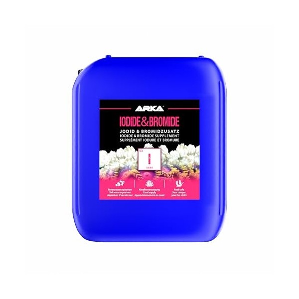 ARKA Iodures & Bromures - 5000 ML - Complément diode & de bromure, améliore la vitalité et Les Couleurs des coraux, soutient
