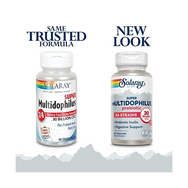 SOLARAY SUPER MULTIDOPHILUS 24 60vcap. REFRIGERACION – à prendre régulièrement selon la dose conseillée, complément complet