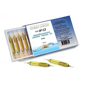 POE n°13 - Préparation en Oligoéléments - Iode et Ortie - Reminéralisation cheveux, ongles et os - 20 ampoules de 2ml - BIOLI...