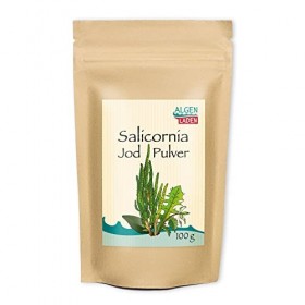 Algenladen Salicornia Poudre diode – 100 g | Teneur en iode finement ajustée | Facile à doser | Végétalien Iode