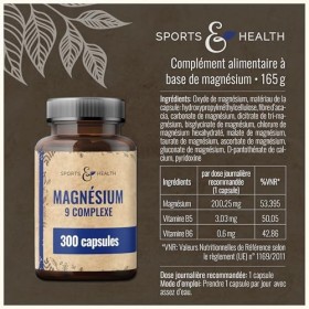 Magnesium Complex Hautement Dosé 400mg - [300x Gélules - 9 Composés de Magnésium] – Magnnésium Hautement Dosé Gélules – Magnn
