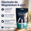 Bisglycinate de Magnésium Complexe 250mg – Magnésium 3-en-1 Bisglycinate, Citrate, Malate avec Vitamine B6 – Haute Biodispo