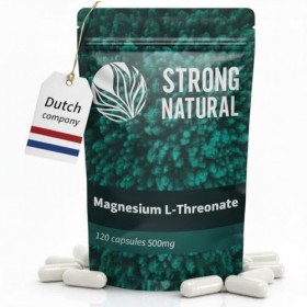 Strong Natural Magnésium L-Thréonate [120 Gélules + Pilulier Premium OFFERT] Hautement dosé avec 500 mg par capsule, dose quo