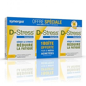 D-STRESS COMPRIMÉS Pack de 3 boites dont 1 Boite offerte | Magnésium de 3ème Génération + Taurine + Arginine + Vitamines B | 