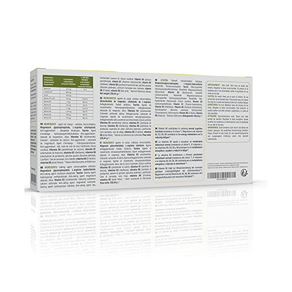 D-STRESS COMPRIMÉS Pack de 3 boites dont 1 Boite offerte | Magnésium de 3ème Génération + Taurine + Arginine + Vitamines B | 