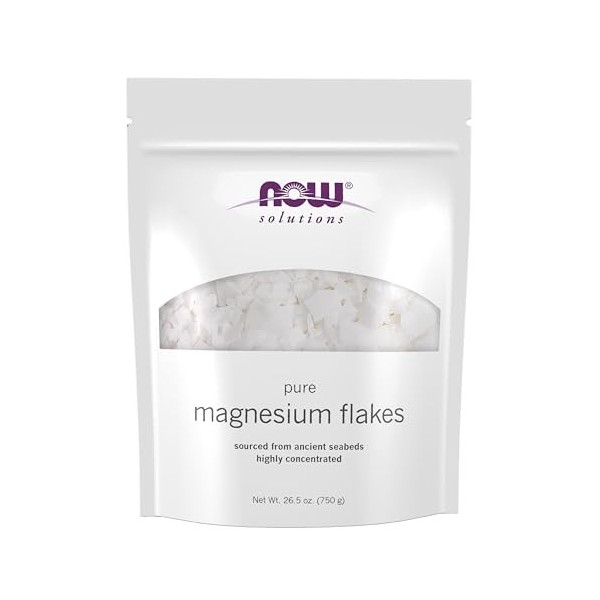 NOW Foods 100% Pure Magnesium Flakes - 750g Magnésium
