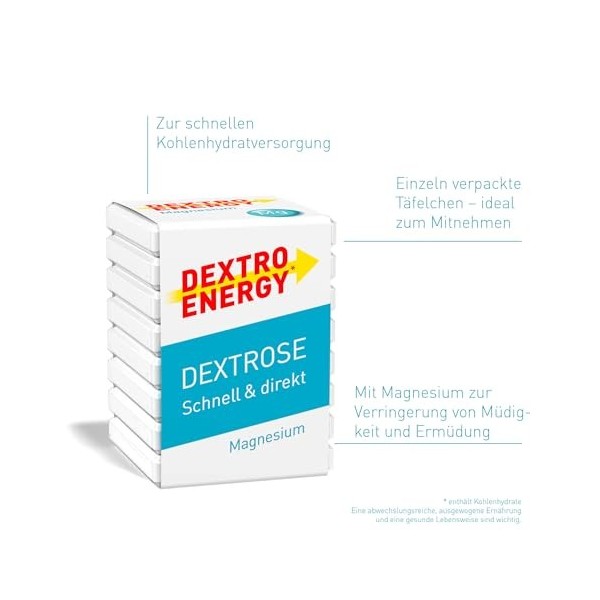 Dextro Energy Magnésium 18 x 46 g.
