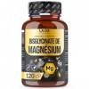 MAGNESIUM BISGLYCINATE avec Vitamines B6, B5 et B1. Combat Efficacement la Fatigue et le Stress. Magnesium Fort Dosage 120 Gé