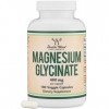 Magnesium Glycinate 400mg, 180 Capsules Vegan Safe, Manufactured and Third Party Tested in The USA, Gluten Free, Non-GMO Hi