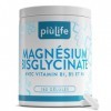 Magnésium Bisglycinate 1500 mg PiùLife – 180 Gélules – 300 mg par Dose Avec Vitamines B6, B1, B5 – Absorption Optimale Comme 