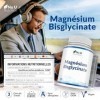 Compléments de Glycinate de Magnésium 1000mg Bisglycinate - 180 Capsules Vegan Haute Concentration - Cure de 3 Mois - Fourn