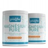Magnesium en Poudre PiùLife – 215 mg par Dose – Carbonate et Pidolate – Sans Sucre, Goût Orange – Complexe magnesium 300 g – ...