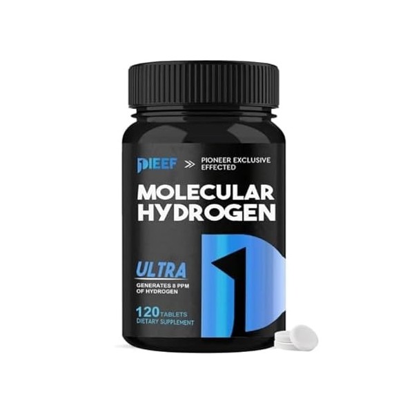 Comprimés deau hydrogène, 120 comprimés à dissolution rapide H2 hydrogène moléculaire avec magnésium