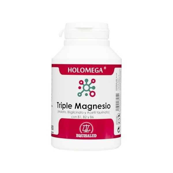Holomega Triple Magnésium dEquisalud, 180 capsules
