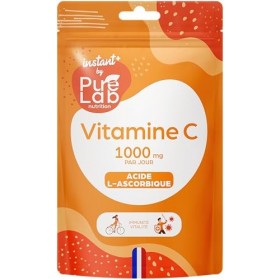 Vitamine C 1000mg/jour - Combat la Fatigue et Soutien Immunitaire - 30 Gélules végétales - Format de poche découverte, voy