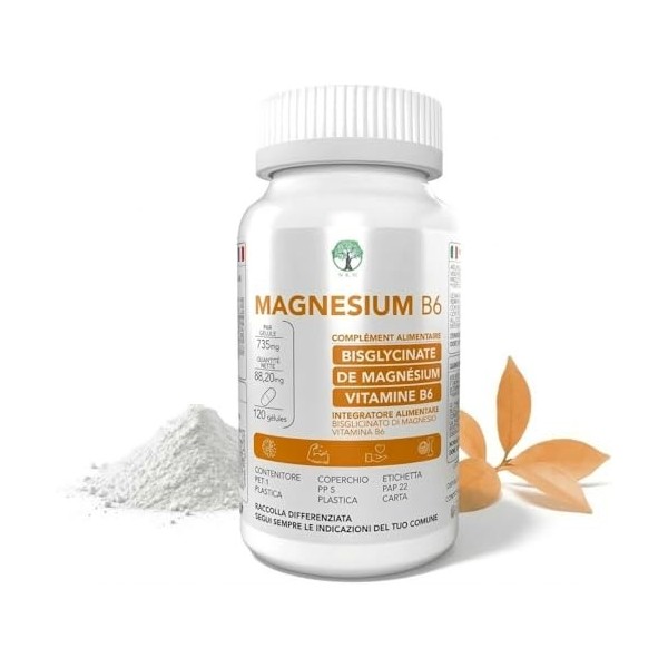 Magnesium Bisglycinate B6 | magnésium Bisglycinate + Vitamine b6 | mAgnesium Glycinate | maGnesium Citrate | magnesiúm Comple