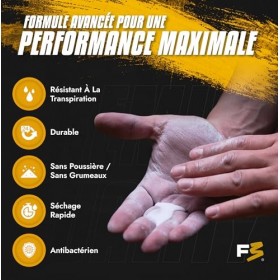 F3RALS ® Magnesie Liquide Sport | Grip Puissant Mains Sèches - Escalade Cross Training Gymnastique Pole Dance Magnésium