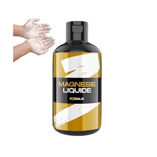 F3RALS ® Magnesie Liquide Sport | Grip Puissant Mains Sèches - Escalade Cross Training Gymnastique Pole Dance Magnésium