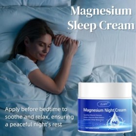 Crème de Magnésium pour Sommeil,2pcs Beurre de Magnésium pour Le Sommeil,Crème Au Magnésiumss,Crèmes de Sommeils Apaisantes a