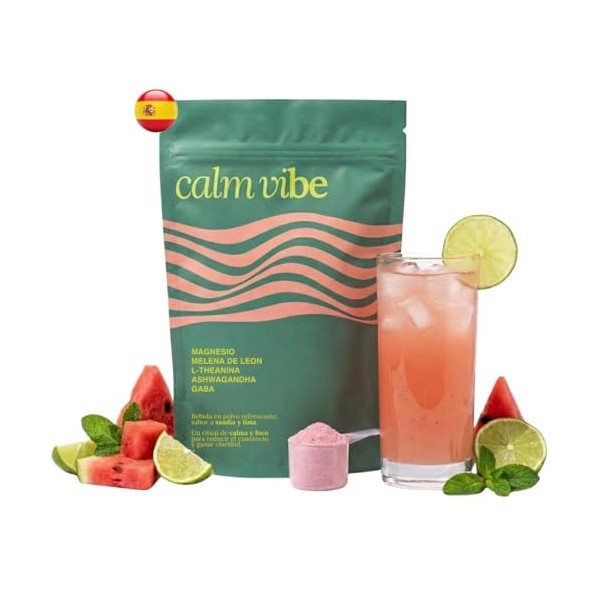 Nutrivibe Calm Vibe – Magnésium Bisglycinate + Ashwagandha & L-Théanine | Complément Alimentaire Bien-Être | Équilibre du Sys
