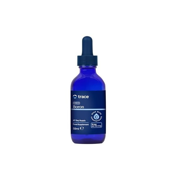 Trace Minerals - Bore Ionique Liquide|6 mg de Bore|Soutient le Métabolisme Osseux, la Fonction Cérébrale et les Articulations