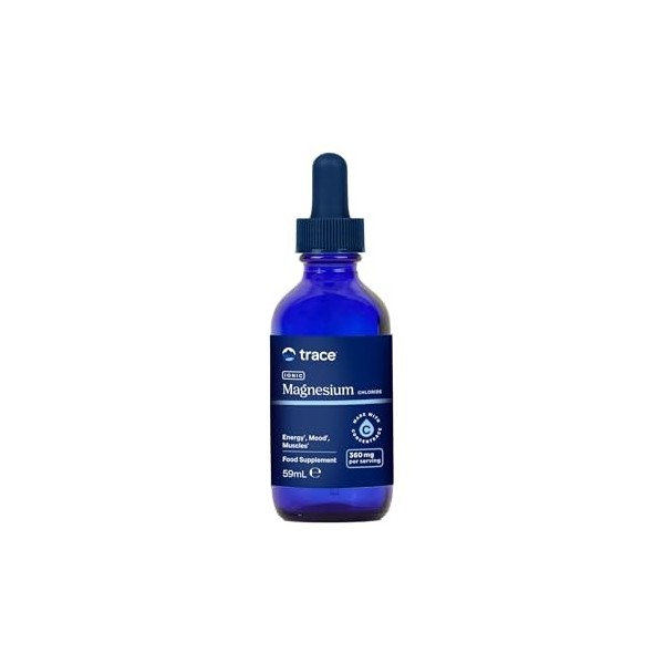Trace Minerals - Magnésium Ionique Liquide 400 mg | 59 ml - 1 Flacon 32 Portions 