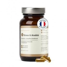Phytocea Stress & Anxiété – Complément Alimentaire Relaxation | Magnésium Glycérophosphate + Pidolate, Vitamine B6 | Anti-Str