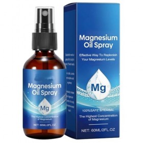 Spray de magnésium de chlorure de magnésium Zechstein - Recharge rapide - Huile de magnésium pure pour le corps - Huile de ma