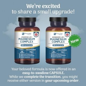 Complexe de glycinate de magnésium 4 en 1-1866 mg par portion | Dose précise de 404 mg de magnésium élémentaire | Contient du