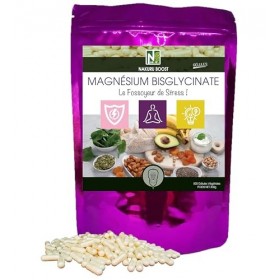 NAKURU | Magnésium Bisglycinate | Gamme Boost | Fabriqué en France | "Le Fossoyeur de Stress !" 500 Gélules Végétales Magnésium