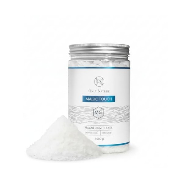 Chlorure de magnésium – Flocons de magnésium Zechstein Inside 1 kg – Favorise un sommeil sain et réduit la fatigue Magnésium