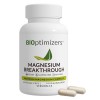 BiOptimizers Magnesium Breakthrough 4.0 Complexe 7-En-1, 30 Gélules Véganes – Magnesium Bisglycinate, Malate, Taurate Et Citr...