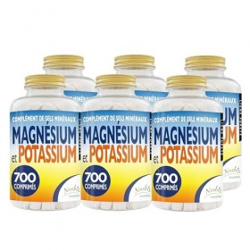 Magnésium et Potassium 4200 comprimés - Citrate de magnésium et de potassium - Contre la fatigue et lépuisement physique, la ...