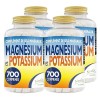 Magnésium et Potassium 4200 comprimés - Citrate de magnésium et de potassium - Contre la fatigue et lépuisement physique, la ...