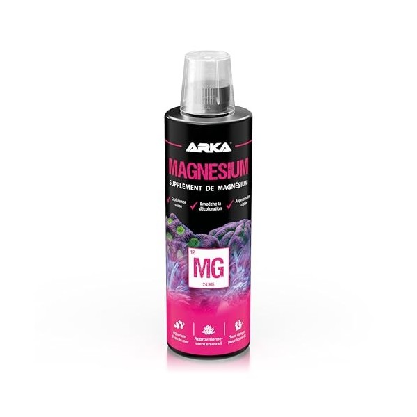 ARKA Magnésium - 5000 ML - Supplément de magnésium très Pur pour Les coraux dans Les Aquariums deau de mer, favorise Une Cro ...