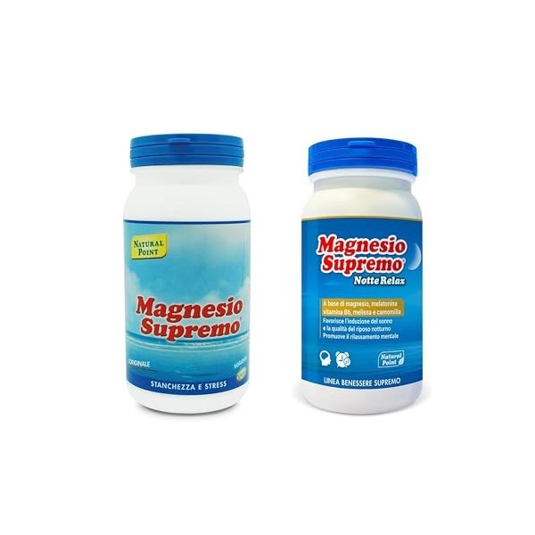 Natural Point Magnésium Suprême classique et nuit, 2 paquets 150g …