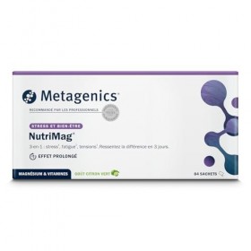 Metagenics NutriMag - Complément en Magnésium pour le Stress, la Fatigue & l’Énergie - Triple Action avec Vitamines B6, B12, ...