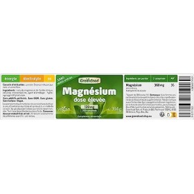 Greenfood Magnésium, 120 mg, dose élevée, 300 comprimés - pour à un métabolisme énergétique normal.Sans additifs artificiels....