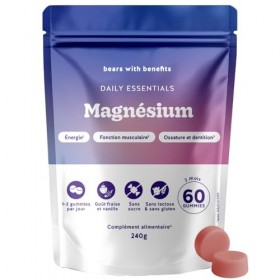 Gummies Magnésium 360mg – Daily Essentials – Contribue au fonctionnement normal des muscles, Métabolisme Energétique Normal –