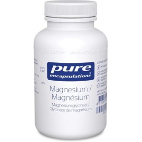 Pure Encapsulations - Glycinate de Magnésium 120mg - Magnésium Chélaté Biodisponible - Complément Anti-Fatigue - 90 Gélules V